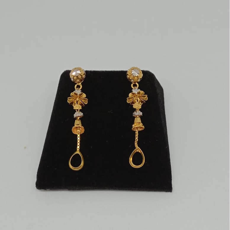 916 Gold Designer Earring MJ-E005