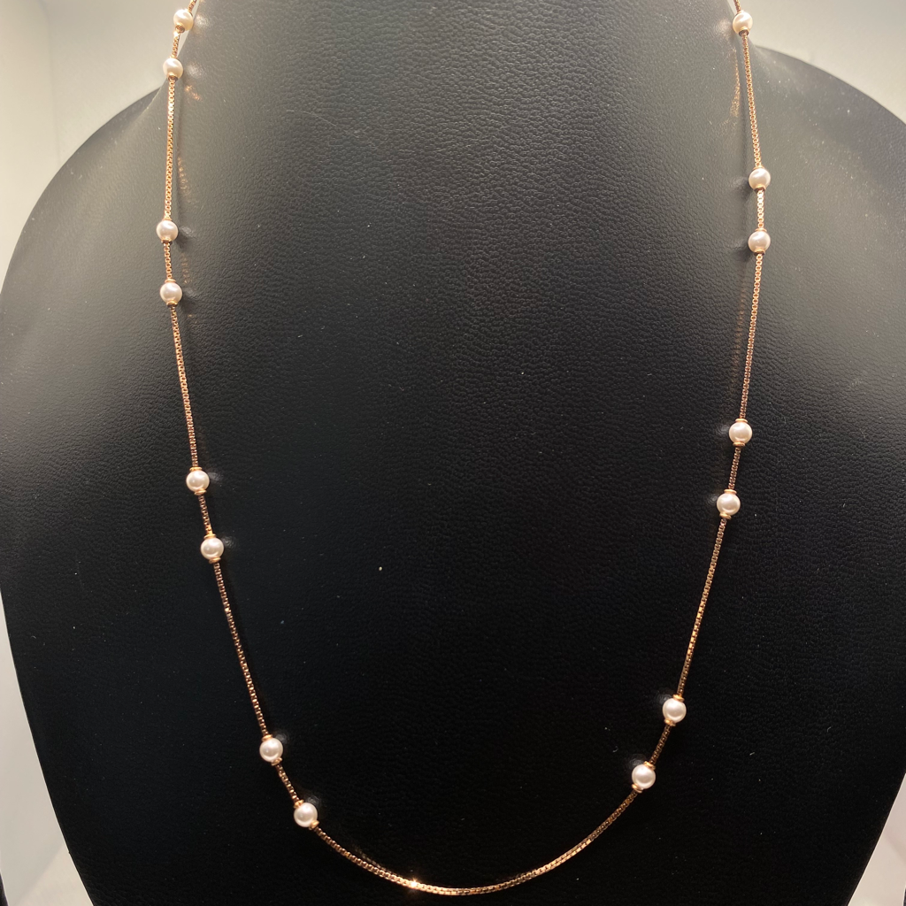 Rose gold necklace