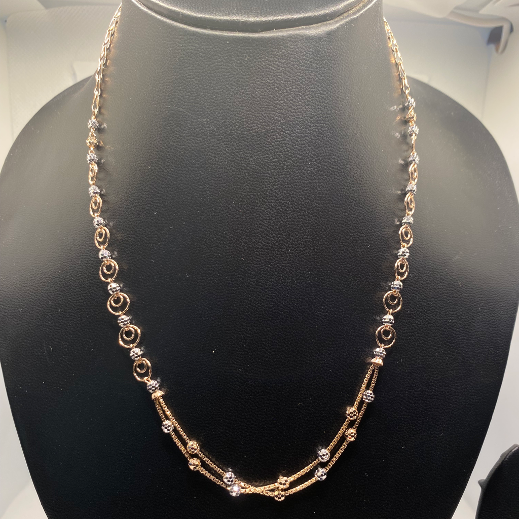 Rose gold fancy necklace