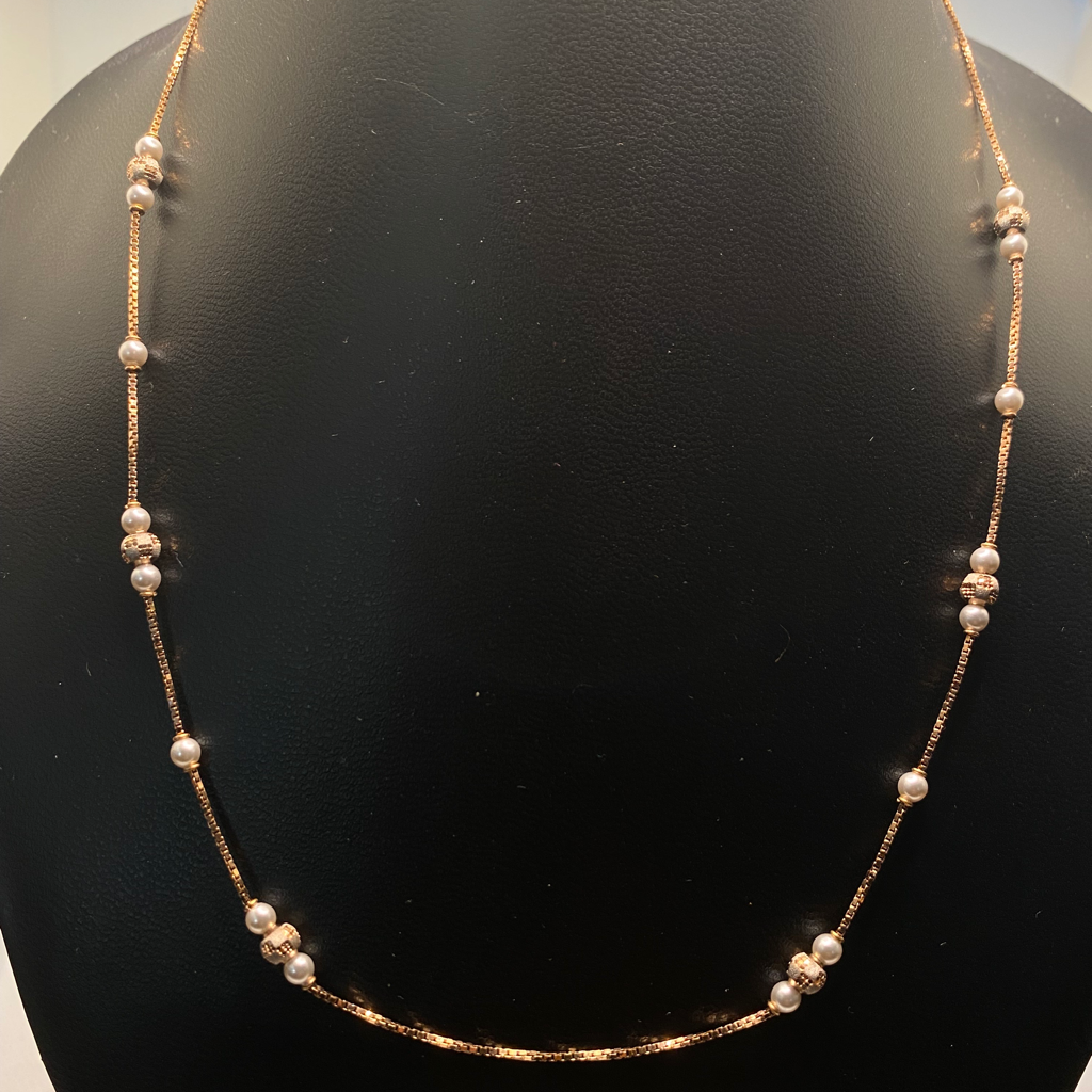 Rose gold necklace