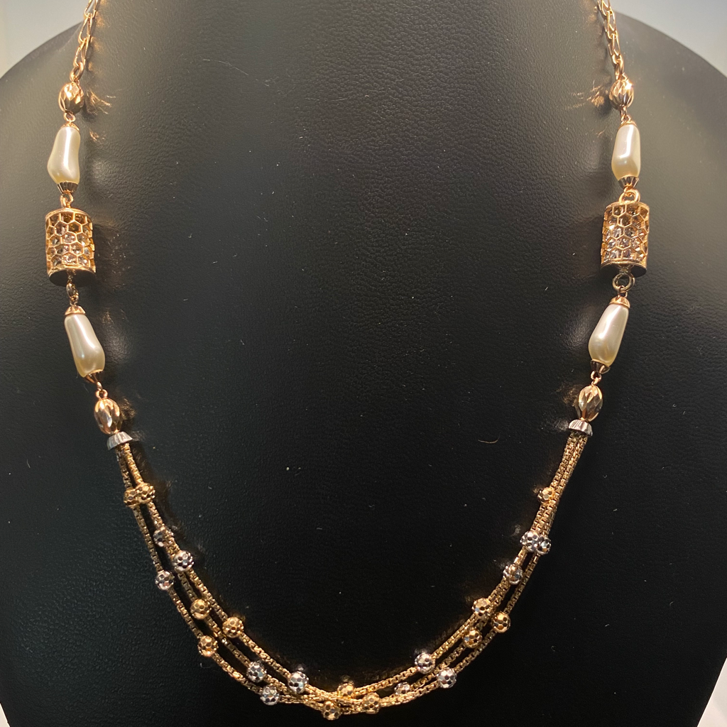 Rose gold necklace