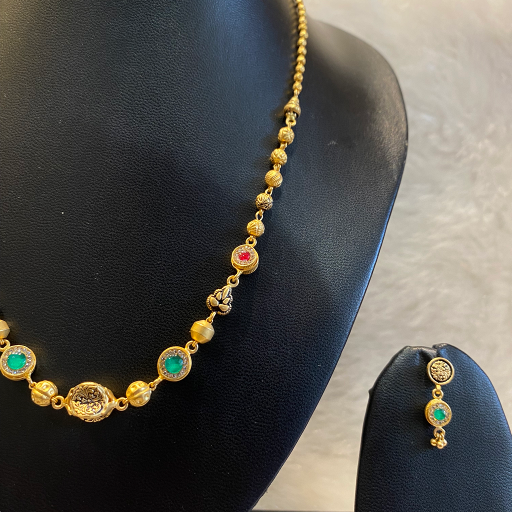Antique Mala with tops - Image 4