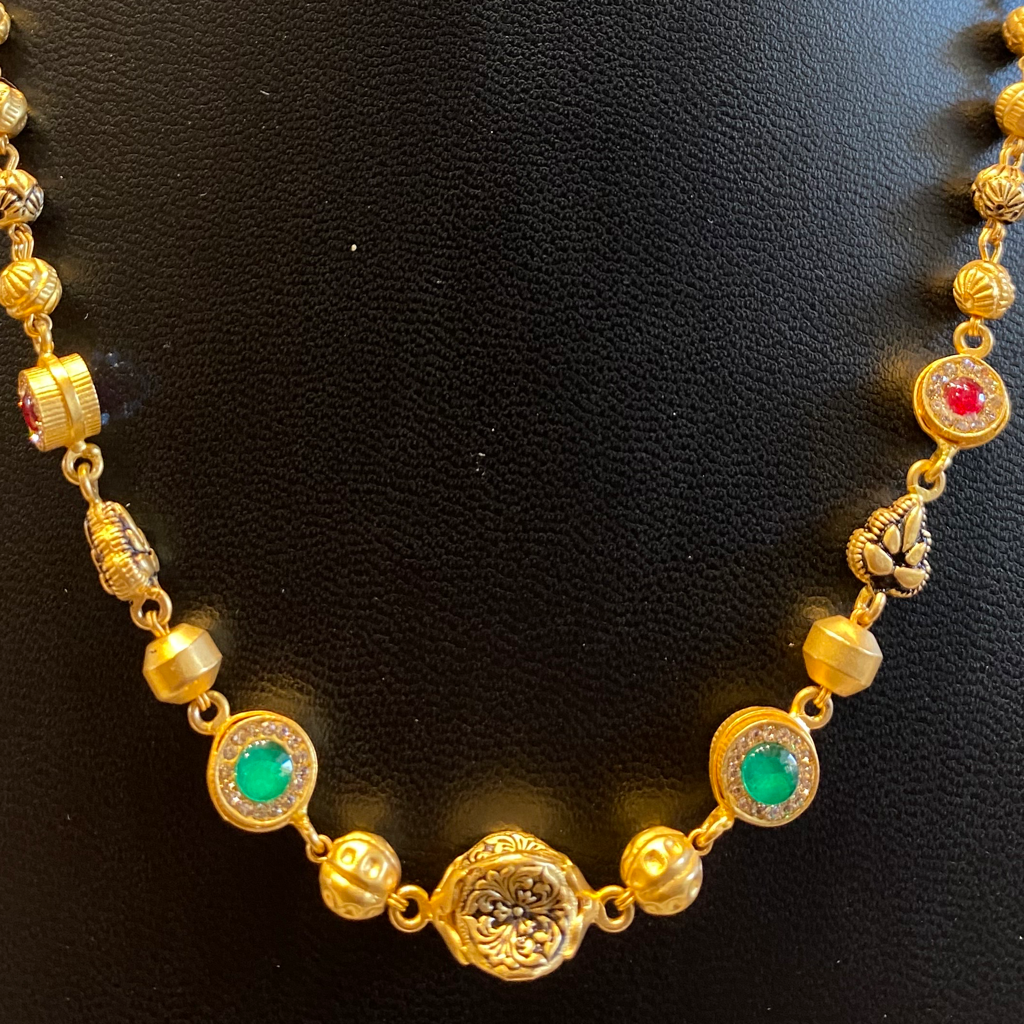 Antique Mala with tops - Image 3