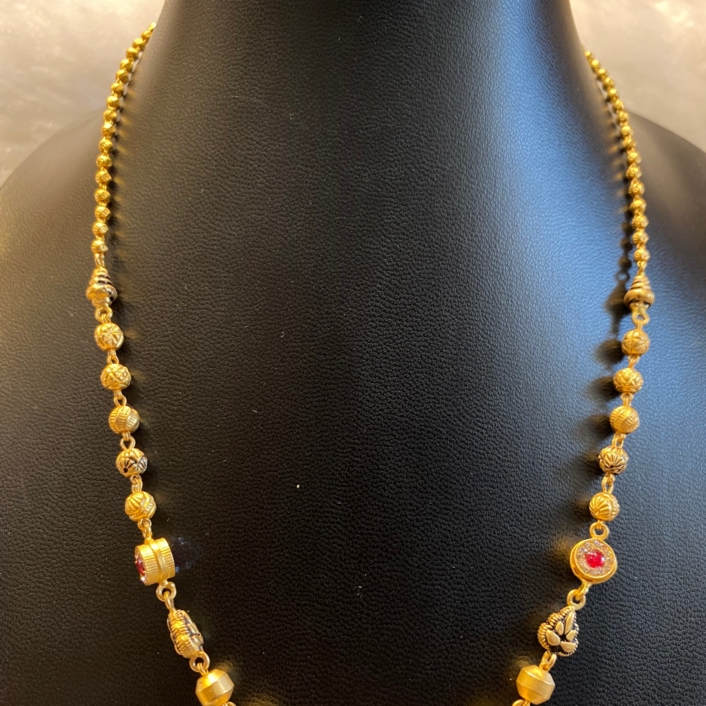 Antique Mala with tops - Image 2