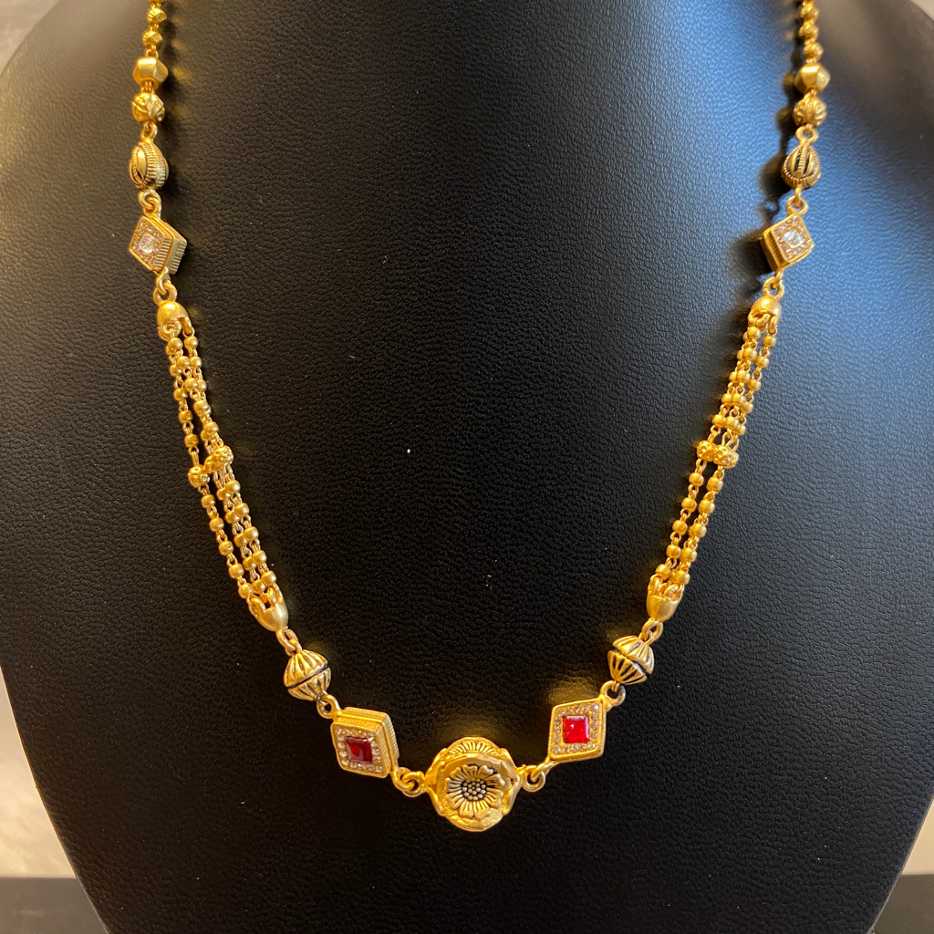 Antique Mala with tops - Image 3