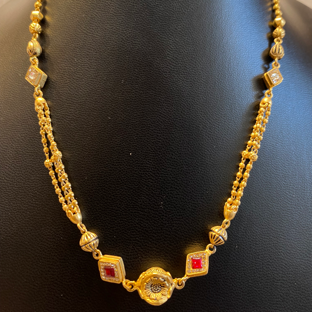 Antique Mala with tops - Image 2