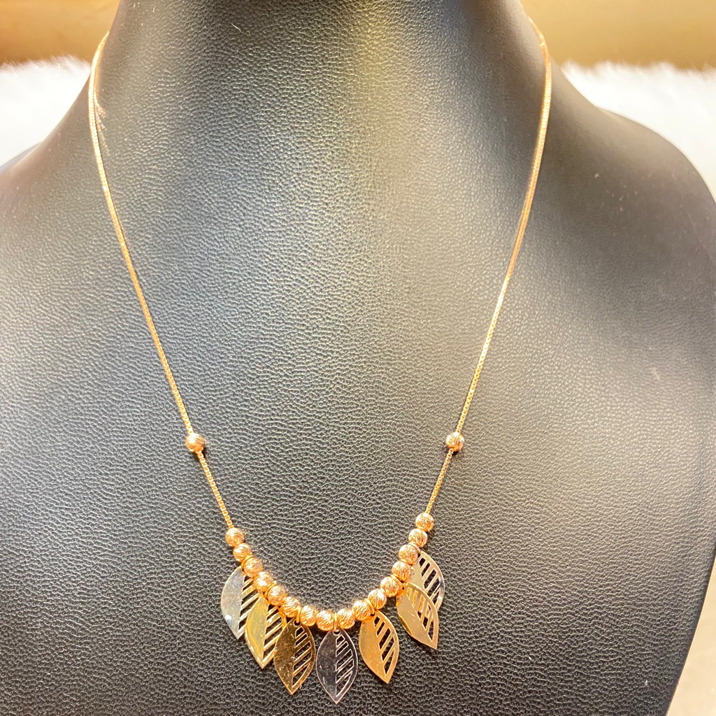 rose gold Italian necklace