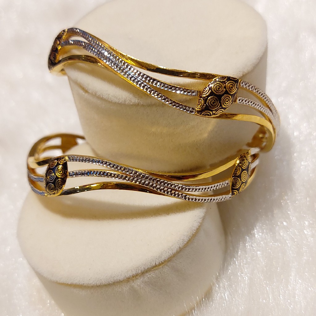 916 Gold Fancy Zigzag Design Kadli
