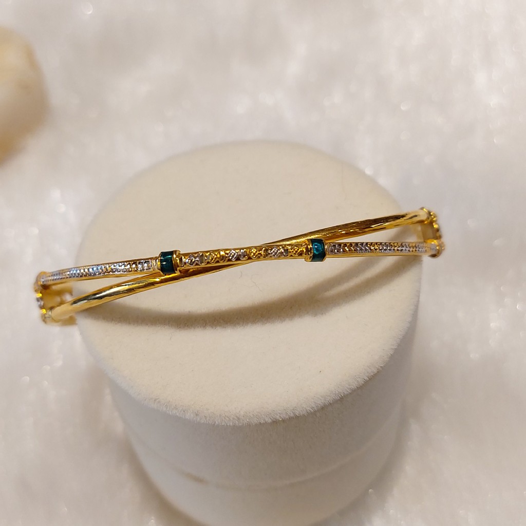22K Gold Stylish Copper Kadli - Image 3