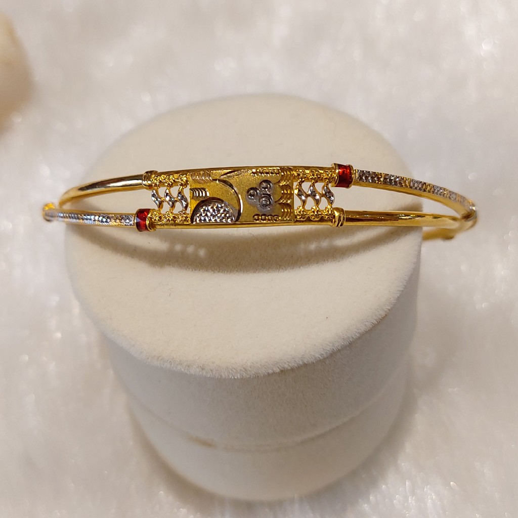 22K Gold Stylish Copper Kadli - Image 2