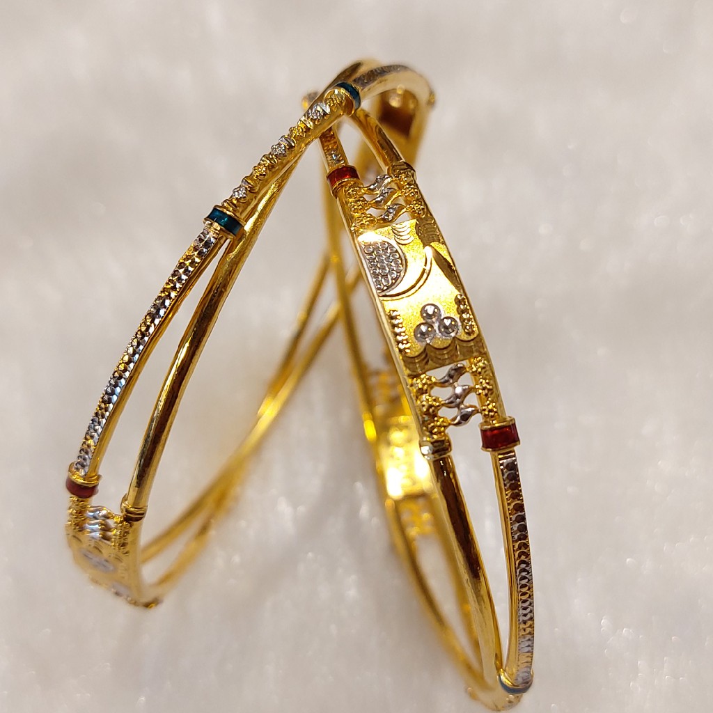 22K Gold Stylish Copper Kadli
