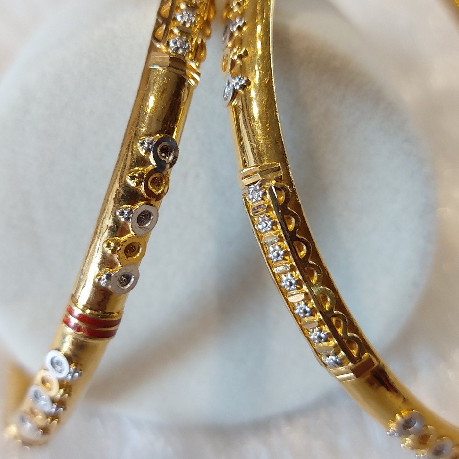 916 Gold Fancy Copper Kadli - Image 2