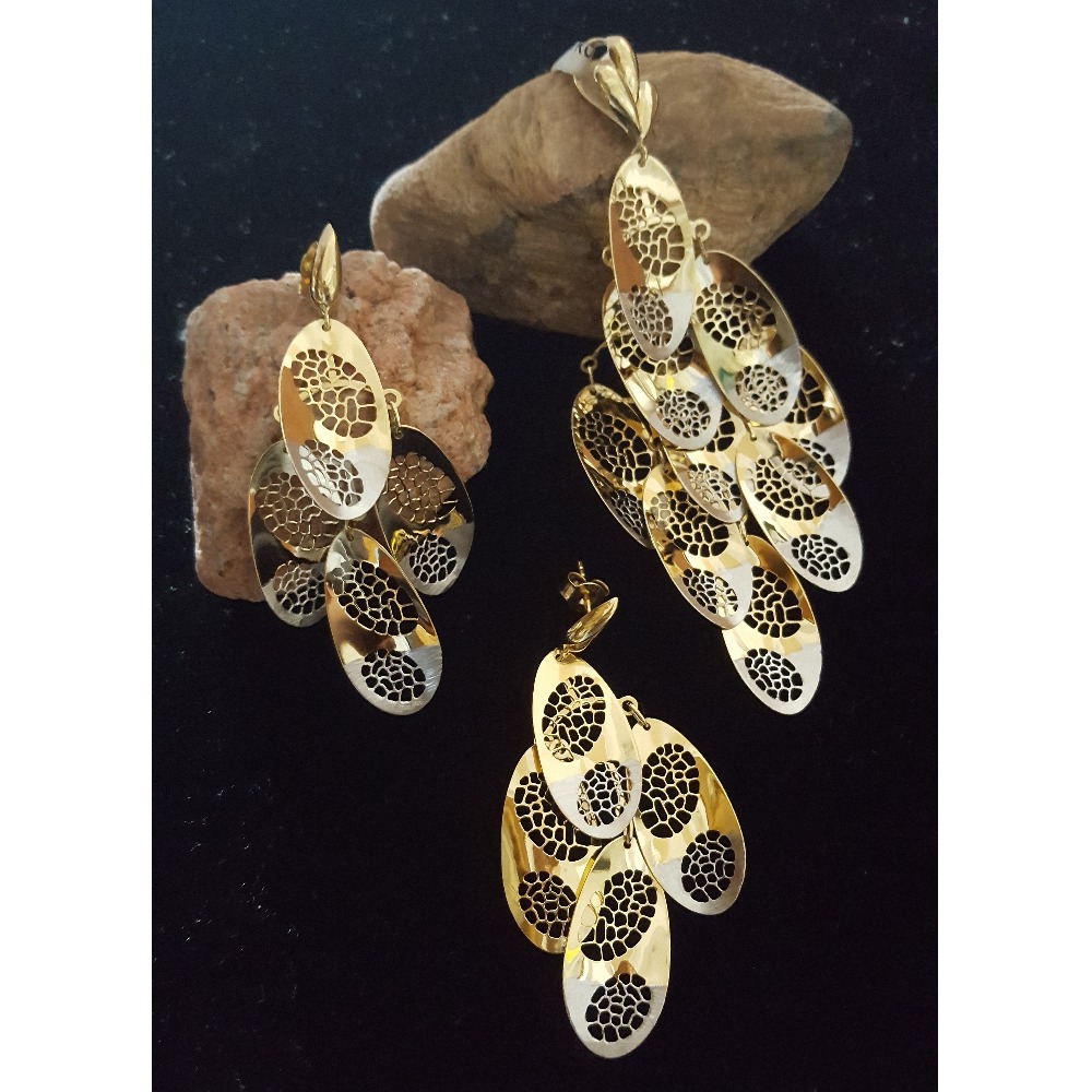 22Kt Gold Exclusive Italian Pendant Set BJ-PS008