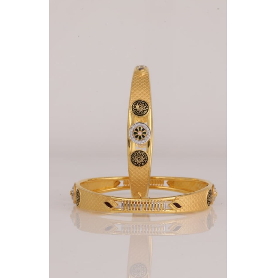 916 Gold Antique Copper Kaldi Bangle BJ-B004