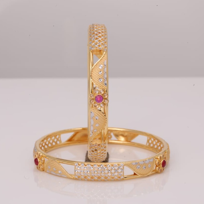 916 Gold Fancy Copper Kadli Bangle BJ-B003
