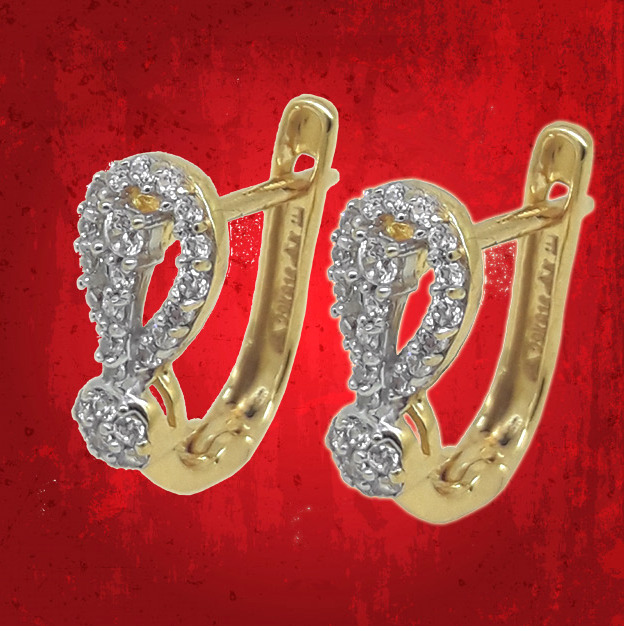 gold Butti With AD