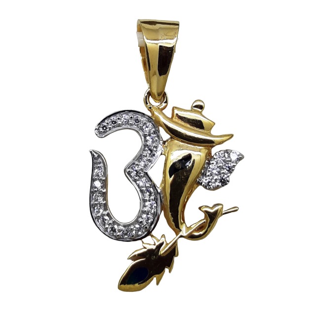 Pendants om with Ganesh