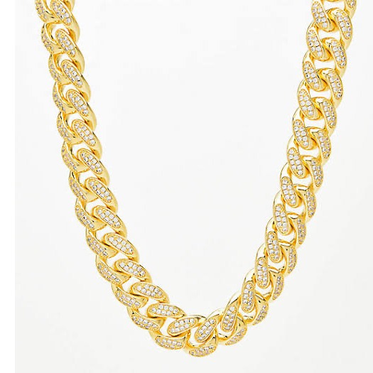 22kt gold and diamond chunky chain jkc001