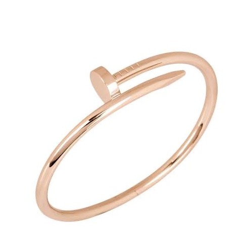 18kt rose gold nail design bracelet for women jkb017
