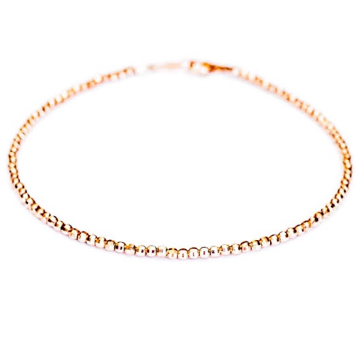 18kt rose gold simple and classy bracelet for women jkb041