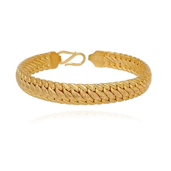 22kt singaporian Design Yellow Gold Bracelet For Men JKB061