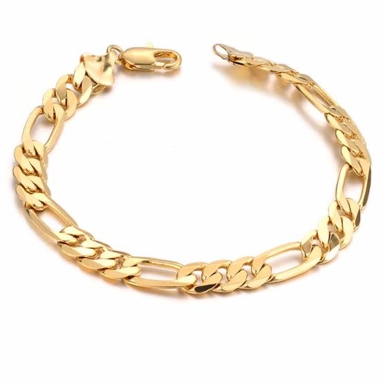 22kt indian Sachin pattern Yellow Gold Bracelet For Men JKB063