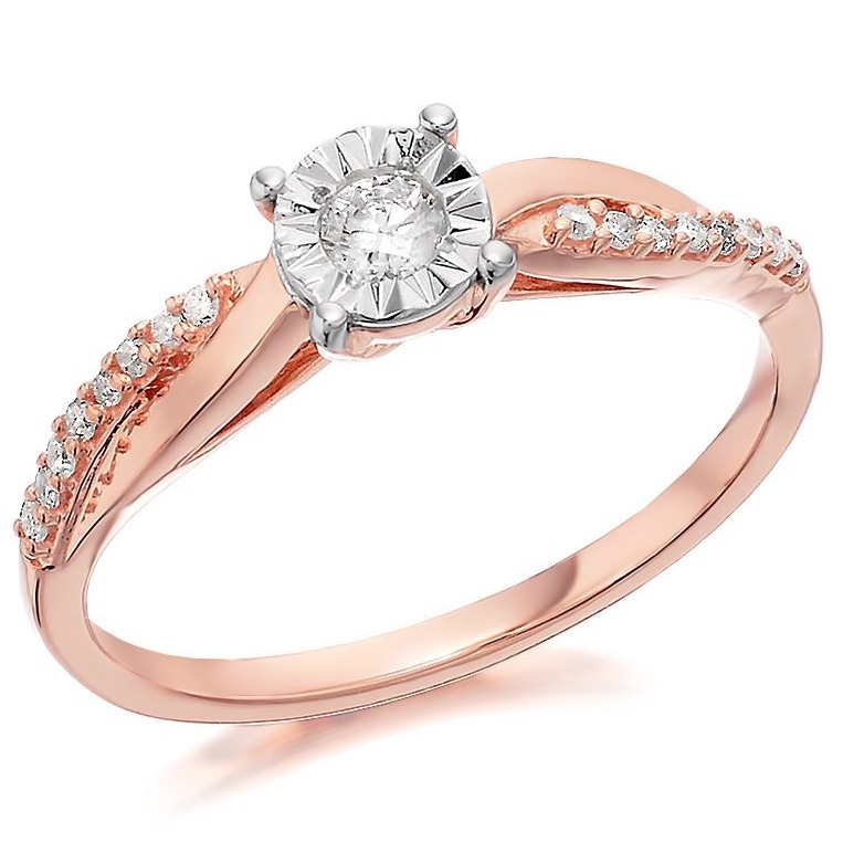 22kt gold and diamond studded engagement ring for women jkr012