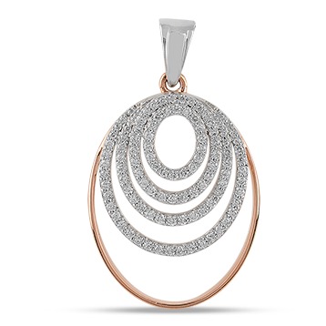 22kt gold and diamond machine cut round bridal pendant jkp007