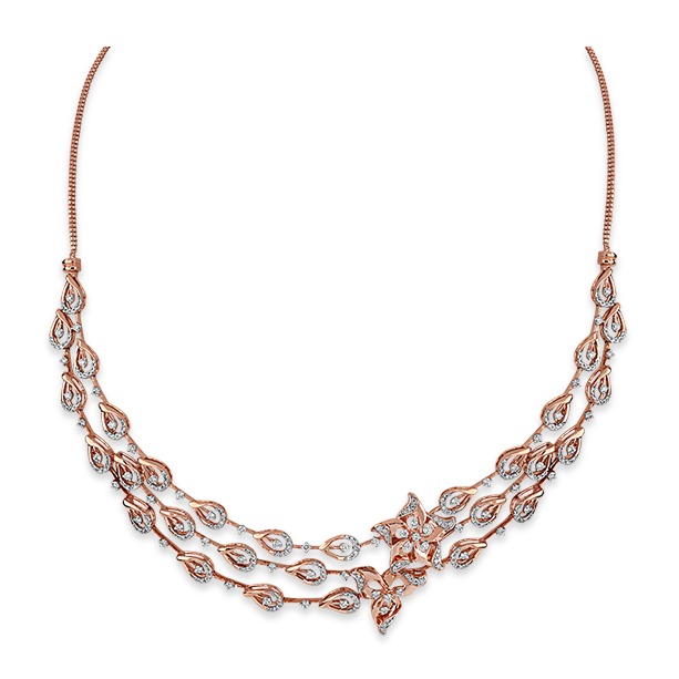 22kt Gold Ball Design Necklace JKN009