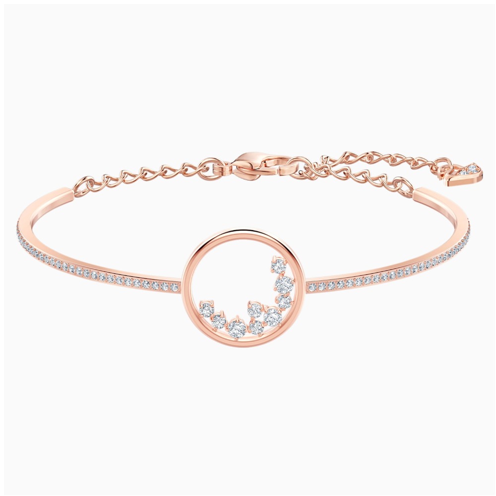 22kt, 916 Hall-Marked, Rose gold simple round Design with touch of diamonds Hand Band For Women JKB304