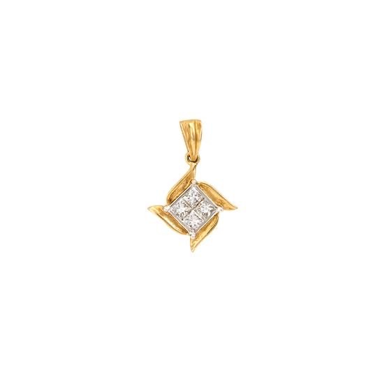 22kt, 916 hm, gold sathiya designed pendant JKP045