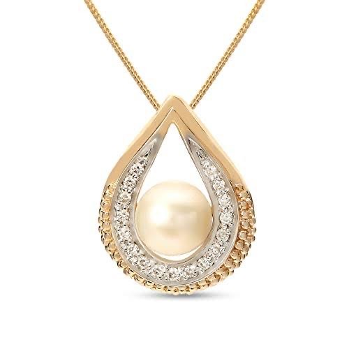 18kt, Rose Gold pearl engulfed in sack like design Pendant Jkp0158.