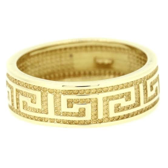 22kt, 916 hm, yellow gold maze textured ring for men jkr226