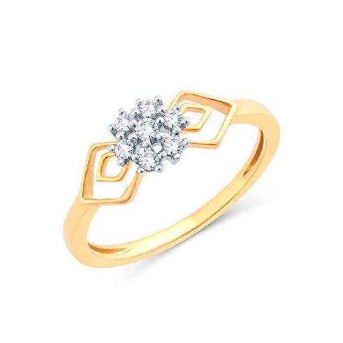 YELLOW GOLD SINGLE DIAMOND RING