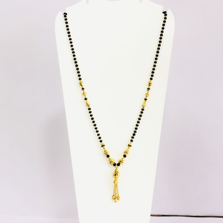 22kt, 916 hm, vertical pendant, gold mangalsutra JKM4530