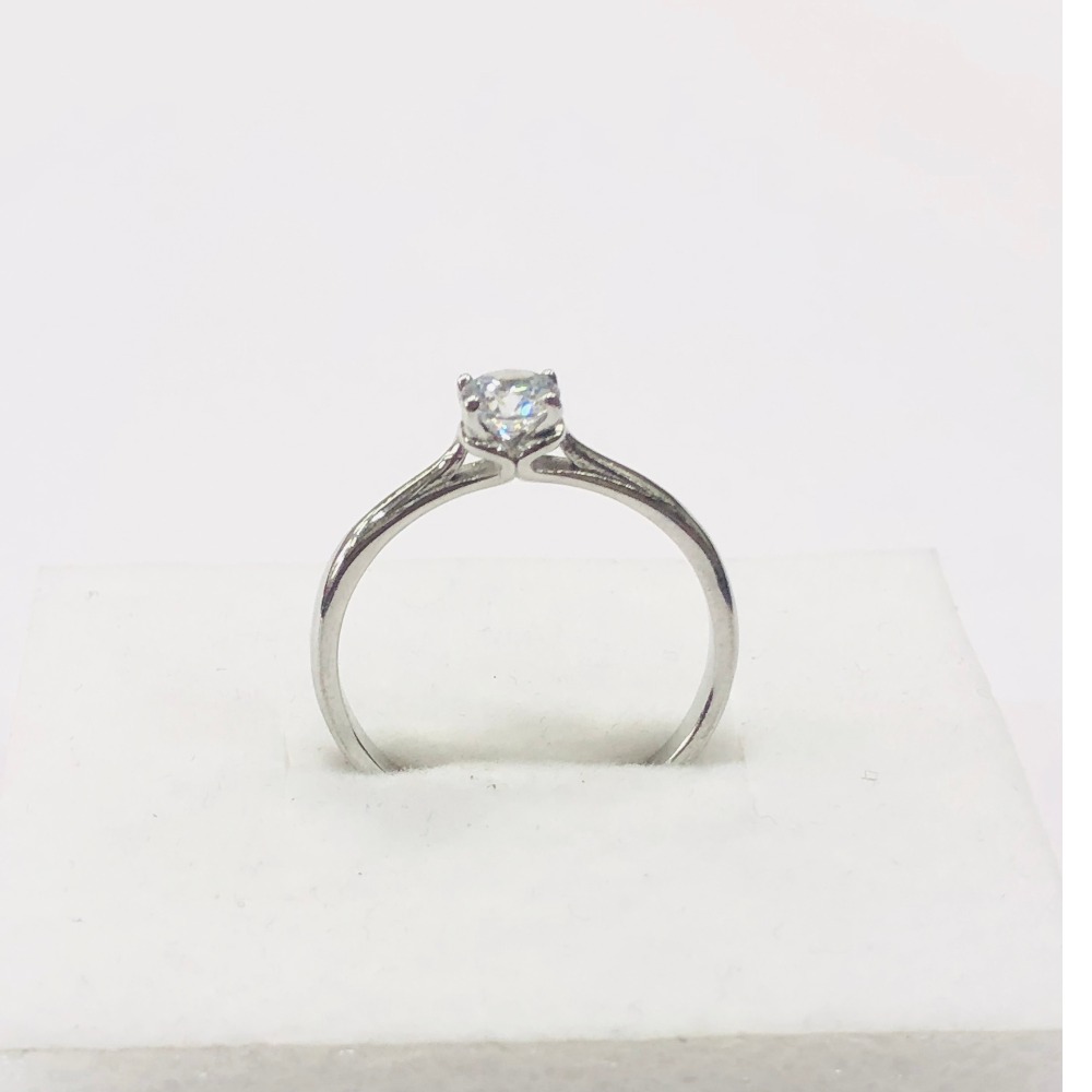 925 sterling silver single diamond elegant Ring for women