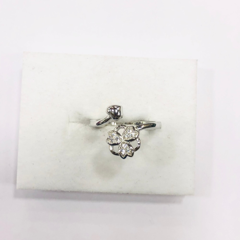 925 sterling silver flower cut Ring for women