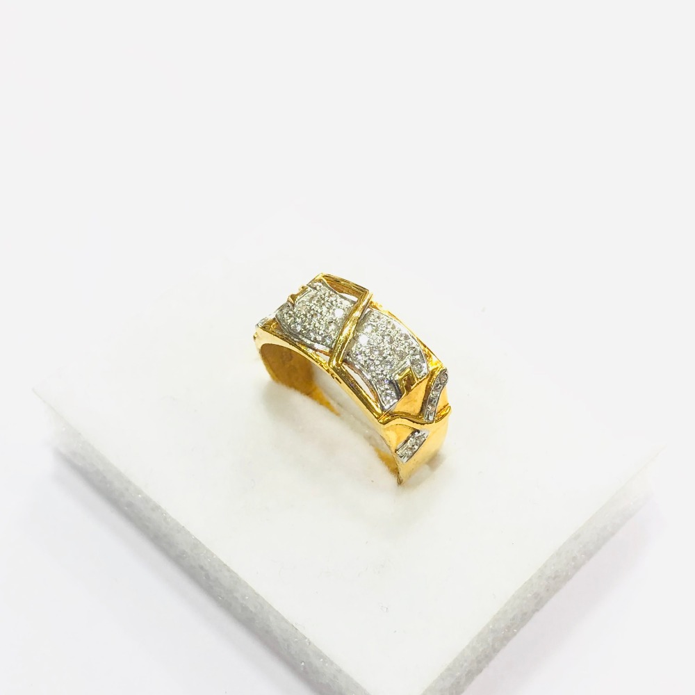 22kt, 916 HM, Yellow Gold AD design Ring For Men JKR207