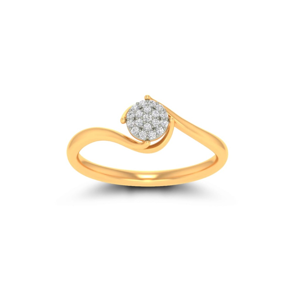 22 kt, 916 gold and diamond cz attractive ring for women jk-lr003