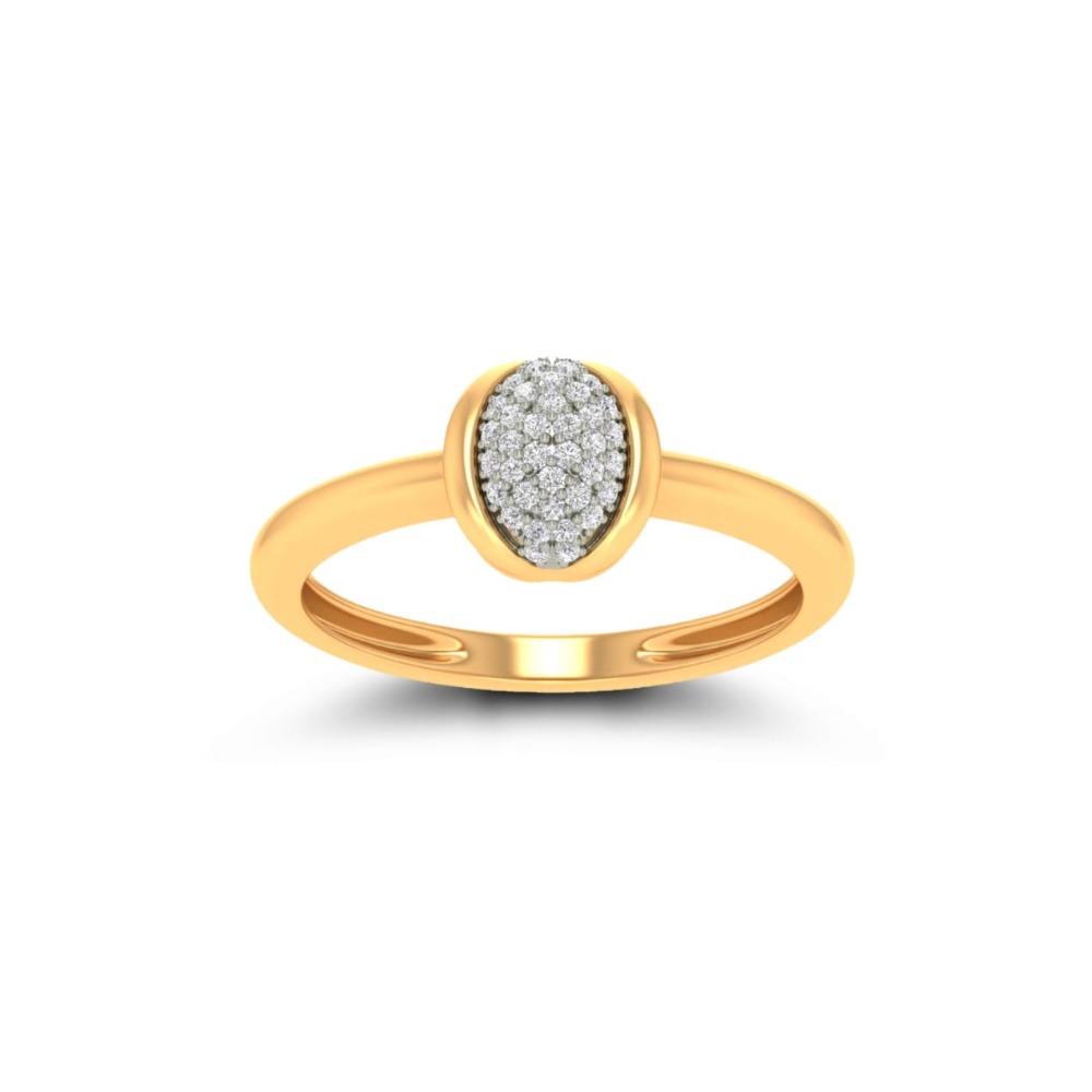 22kt, 916 gold cz designer ring for women jk-lr001