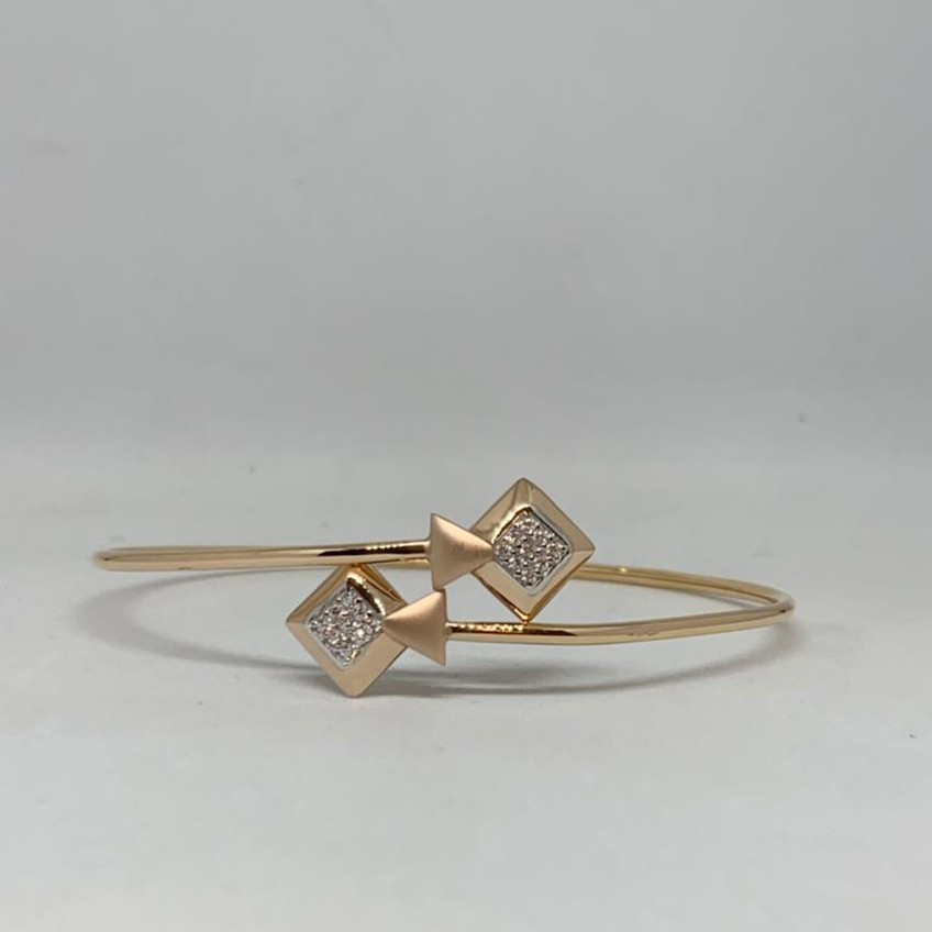 18 ct rose gold kada