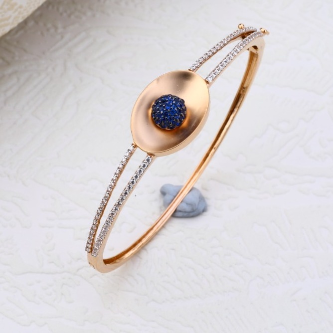 18kt rose gold hallmark exquisite Kada