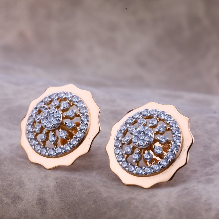 18KT Rose Gold Dainty Earring
