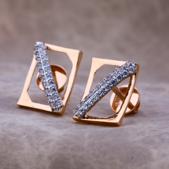 18KT Rose hallmark Gold Gorgeous Earring