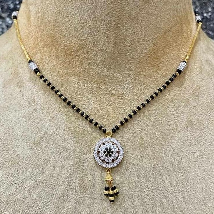 22KT hallmark Gold Light Weight Design Mangalsutra