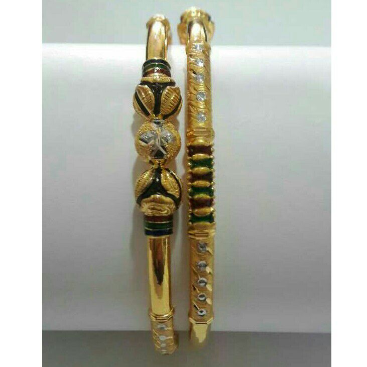 22KT Gold Stylish Ghana Kadli