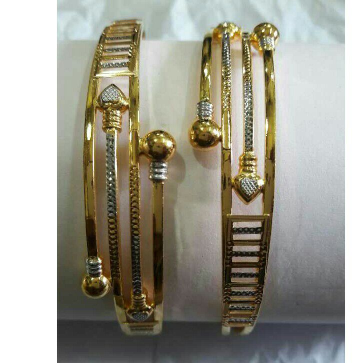 Modern 22Kt Gold Copper Kadli