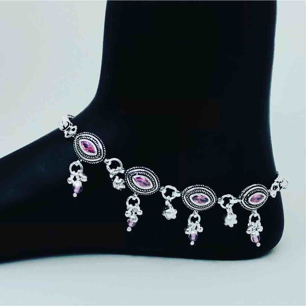 exclusive antique oxidised ladies payal