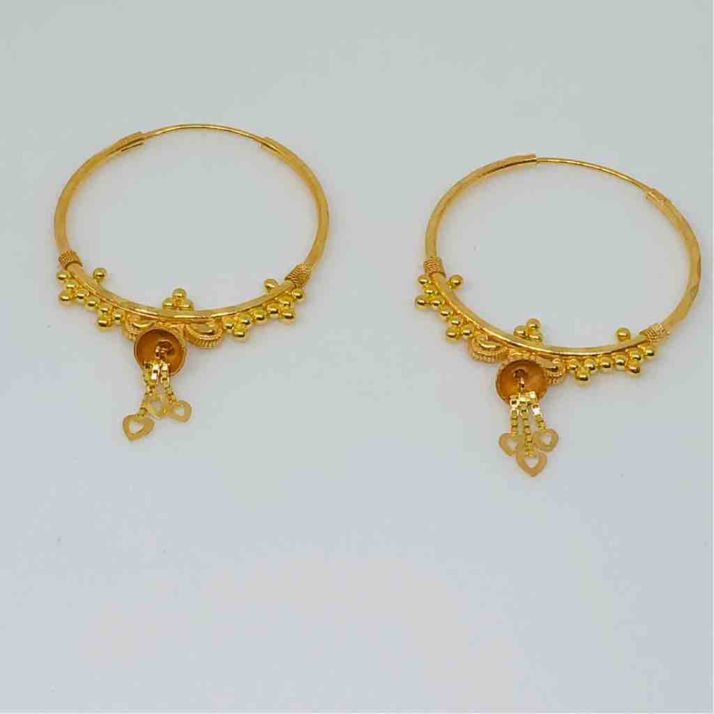 18kt exclusive fancy ladies kadi(earrings)