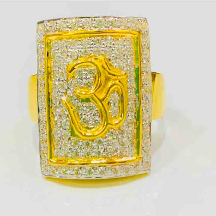 22kt 916 exclusive gents om design rings